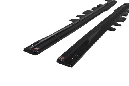 Maxton Side Skirts Diffusers Mercedes-Benz Slk R172 - Gloss Black