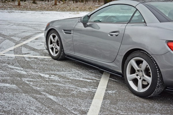 Maxton Side Skirts Diffusers Mercedes-Benz Slk R172 - Gloss Black