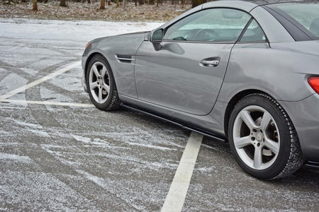 Maxton Side Skirts Diffusers Mercedes-Benz Slk R172 - Gloss Black