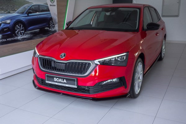 Maxton Front Splitter V.3 Skoda Scala - Gloss Black