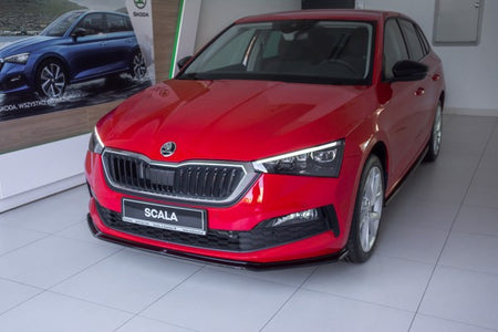 Maxton Front Splitter V.3 Skoda Scala - Gloss Black