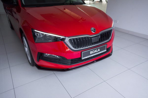 Maxton Front Splitter V.3 Skoda Scala - Gloss Black