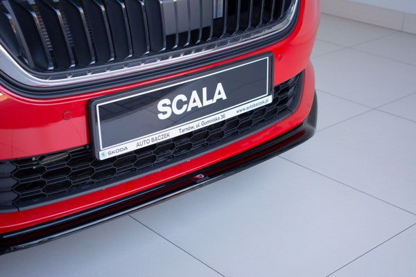 Maxton Front Splitter V.3 Skoda Scala - Gloss Black