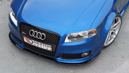 Maxton Front Splitter V.2 Audi RS4 B7 - Gloss Black
