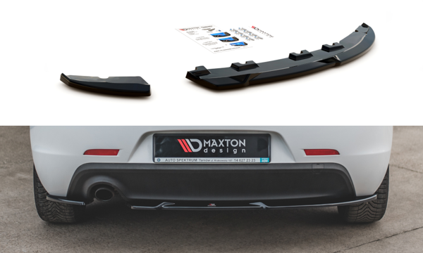 Maxton Rear Side Splitters V.1 Alfa Romeo Giulietta Facelift - Gloss Black