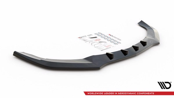 Maxton Front Splitter V.1 Mercedes-Benz E Amg-Line Sedan W212 Facelift - Gloss Black