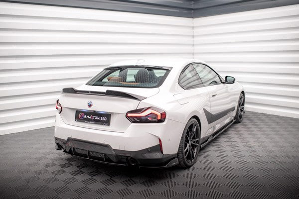 Maxton Rear Side Splitters V.1 BMW 2 Coupe M-Pack G42 - Gloss Black