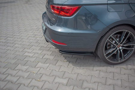 Maxton Rear Side Splitters V.1 Seat Leon Cupra Mk3 Fl Sportstourer - Gloss Black