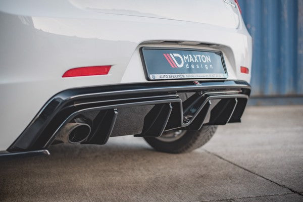 Maxton Rear Valance Alfa Romeo Giulietta Facelift (Single Exhaust Version) - Gloss Black