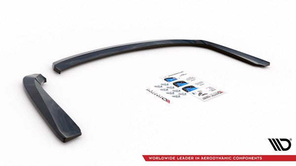 Maxton Rear Side Splitters Mistubishi Lancer Sportback Mk8 - Gloss Black
