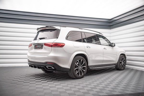 Maxton Central Rear Splitter (With Vertical Bars) Mercedes-Benz Gls Amg-Line X167 - Gloss Black
