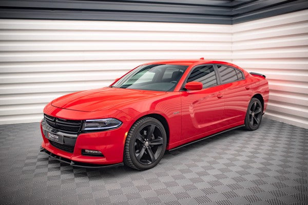 Maxton Side Skirts Diffusers Dodge Charger Rt Mk7 Facelift - Gloss Black