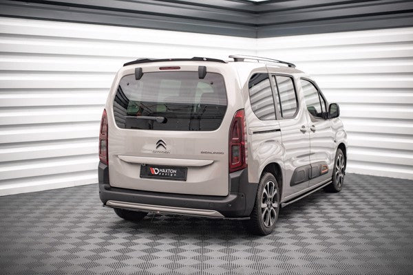 Maxton Central Rear Splitter Citroen Berlingo Mk3 - Gloss Black