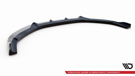 Maxton Front Splitter V.2 Audi S8 D4 - Gloss Black