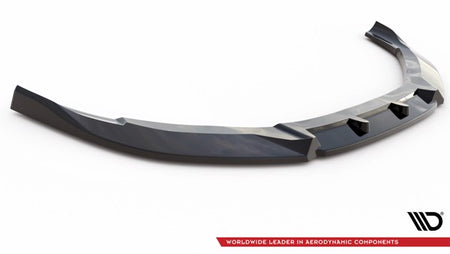 Maxton Front Splitter V.2 Audi S8 D4 - Gloss Black