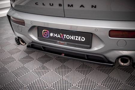 Maxton Central Rear Splitter For Mini Cooper Clubman John Cooper Works F54  - Gloss Black