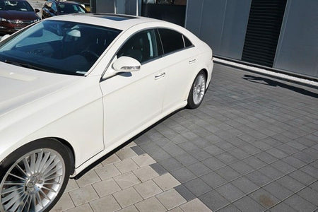 Maxton Side Skirts Diffusers Mercedes Cls C219 55Amg - Gloss Black