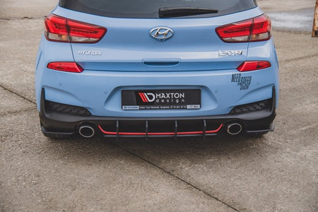 Maxton Racing Durability Rear Diffuser V.2 Hyundai I30 N Mk3 Hatchback - Black