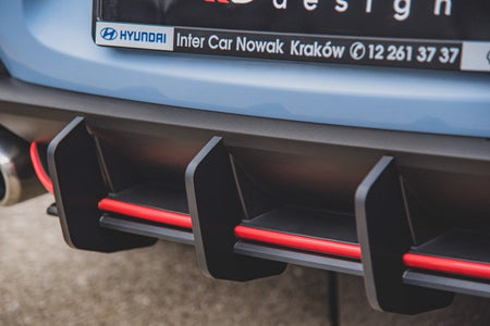 Maxton Racing Durability Rear Diffuser V.2 Hyundai I30 N Mk3 Hatchback - Black