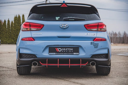 Maxton Racing Durability Rear Diffuser V.2 Hyundai I30 N Mk3 Hatchback - Black