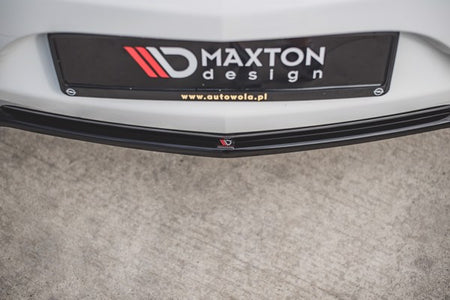 Maxton Central Rear Splitter Opel Insignia Mk. 1 Opc Facelift - Gloss Black