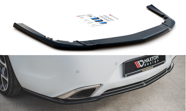 Maxton Central Rear Splitter Opel Insignia Mk. 1 Opc Facelift - Gloss Black