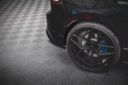 Maxton Street Pro Rear Side Splitters Volkswagen Golf R Mk8 - Black