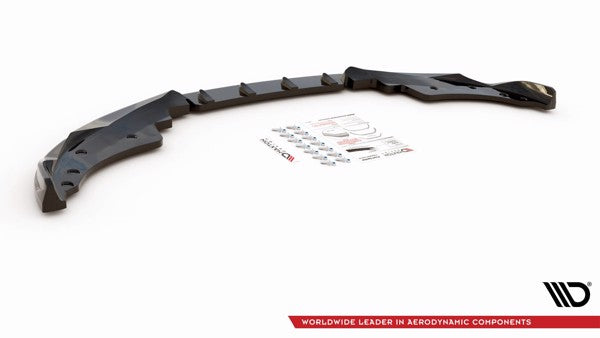 Maxton Front Splitter V.2 BMW 4 M-Pack G22 - Gloss Black