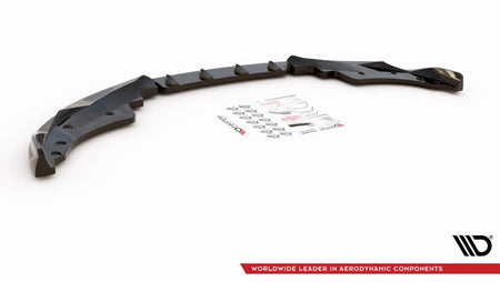 Maxton Front Splitter V.2 BMW 4 M-Pack G22 - Gloss Black