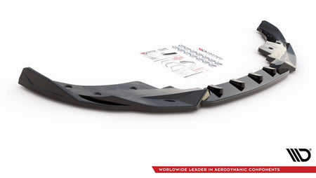 Maxton Front Splitter V.2 BMW 4 M-Pack G22 - Gloss Black