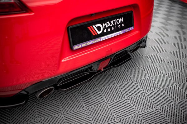 Maxton Central Rear Splitter V.2 For Nissan 370Z  - Gloss Black