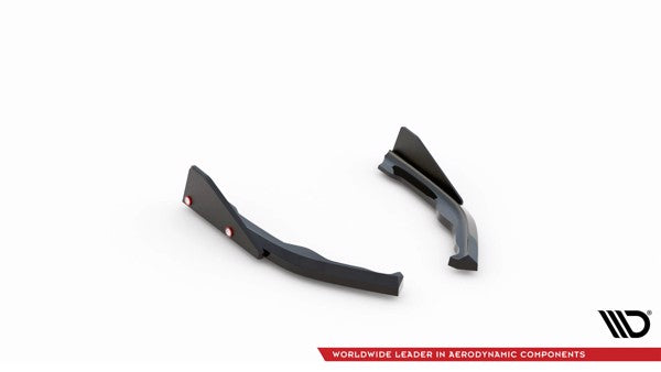Maxton Rear Side Splitters V.2 + Flaps BMW 2 Coupe M240I G42 - Gloss Black