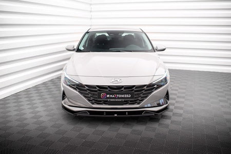 Maxton Front Splitter Hyundai Elantra Mk7 - Gloss Black