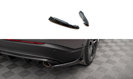 Maxton Rear Side Splitters V.2 Ford Edge Mk2 - Gloss Black