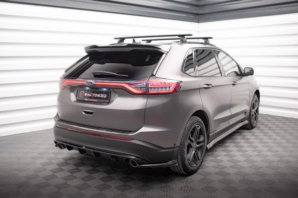 Maxton Rear Side Splitters V.2 Ford Edge Mk2 - Gloss Black