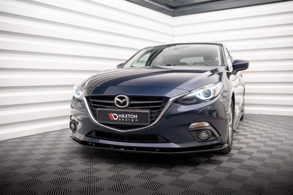 Maxton Front Splitter Mazda 3 Mk3 - Gloss Black