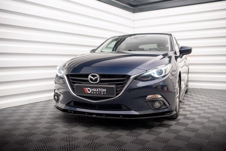 Maxton Front Splitter Mazda 3 Mk3 - Gloss Black