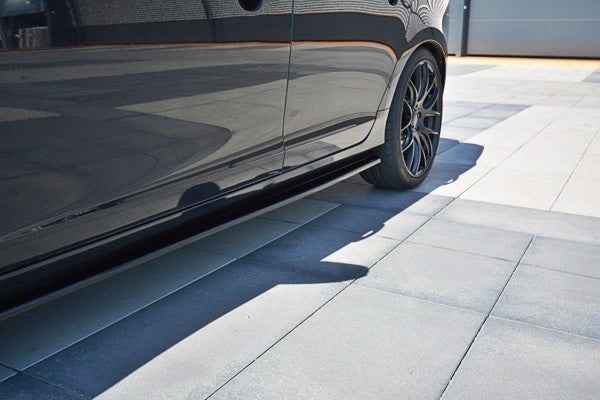 Maxton Side Skirts Diffusers Volvo V60 Polestar Facelift - Gloss Black
