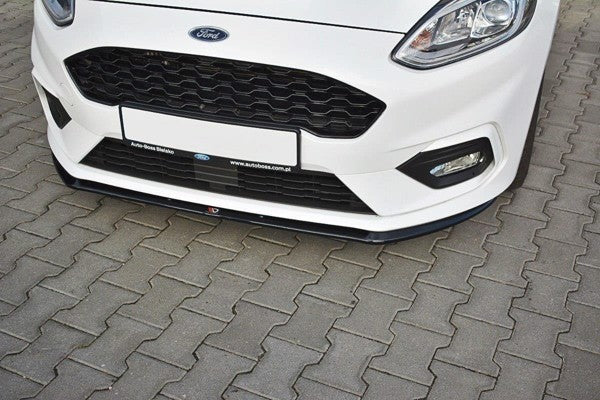 Maxton Front Splitter V.3 Ford Fiesta Mk8 St / St-Line - Gloss Black