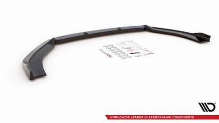 Maxton Front Splitter V.3 Audi RS3 8V Fl Sportback - Gloss Black