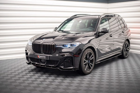 Maxton Front Splitter V.3 BMW X7 M G07 - Gloss Black