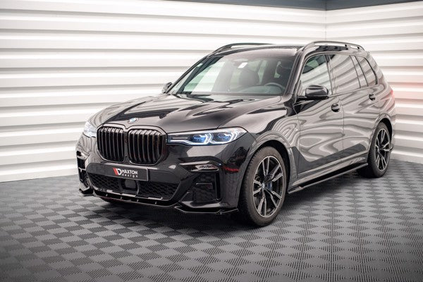 Maxton Front Splitter V.3 BMW X7 M G07 - Gloss Black