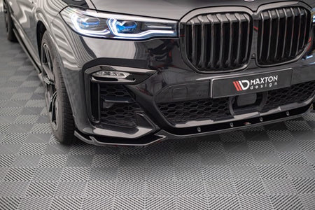 Maxton Front Splitter V.3 BMW X7 M G07 - Gloss Black