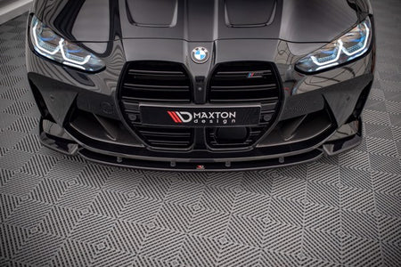 Maxton Front Splitter V.3 BMW M4 G82 - Gloss Black