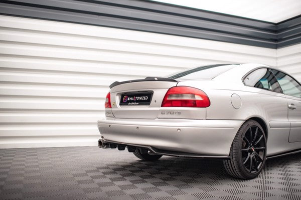 Maxton Central Rear Splitter (With Vertical Bars) Volvo C70 Mk1 - Gloss Black