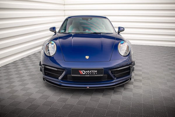 Maxton Front Splitter V.1 Porsche 911 Carrera Aero 992 - Gloss Black