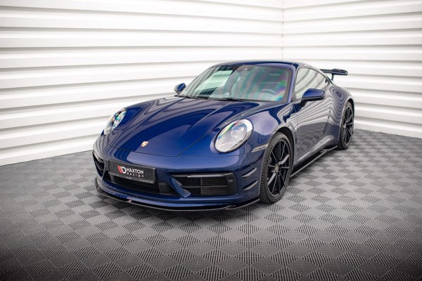 Maxton Front Splitter V.1 Porsche 911 Carrera Aero 992 - Gloss Black