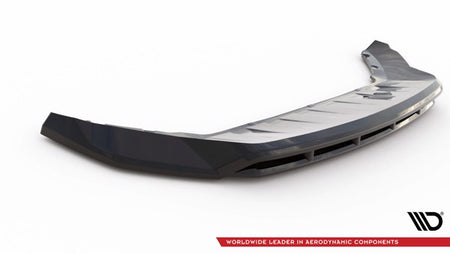 Maxton Front Splitter Skoda Karoq Sportline Mk1 Facelift - Gloss Black