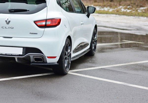 Maxton Side Skirts Diffusers Renault Clio Mk4 RS - Gloss Black