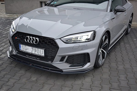 Maxton Front Splitter V.1 Audi RS5 F5 Coupe / Sportback - Gloss Black